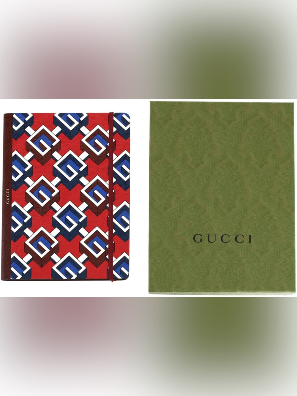 Gucci Geometric G Print Notebook - Picture 7 of 9